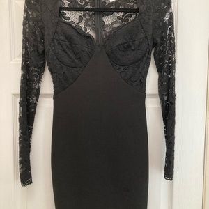 Little Long sleeve black cocktail dress.